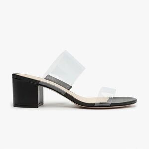 SCHUTZ Victorie Sandal in black/transparent size 7.5